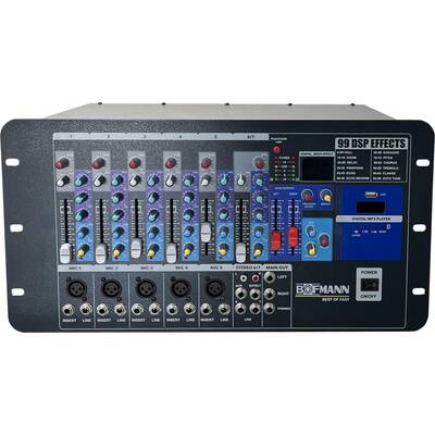 SKM 1000S 7 Kanal 2x500 Watt Eko'lu Stereo Smps D Class Power Mikser Amplifikatör - 1