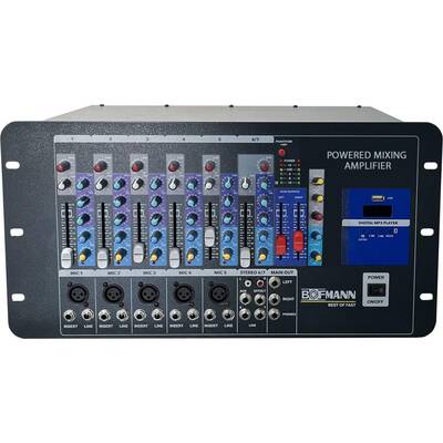 SKM 500S 7 Kanal 2x250 Watt Eko'lu Stereo Smps D Class Power Mikser Amplifikatör - 1