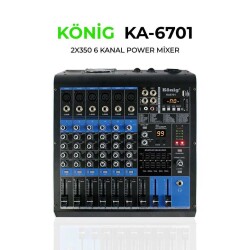 KA-6701 P 6 KANAL POWER MİXER 2X350W - König